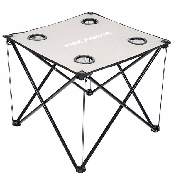 KIRKJUBØUR® &quot;Solkatt&quot; foldable camping table grey