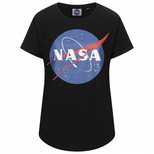 NASA Circle Logo Mujer Camiseta TMLTS007BLK