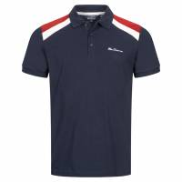 BEN SHERMAN Stripe Heren Poloshirt 0065225-DONKER MARINE