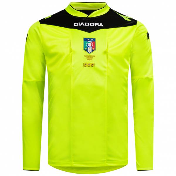 Italia AIA Match Diadora Uomo Maglia da arbitro a maniche lunghe 102.161946-97015