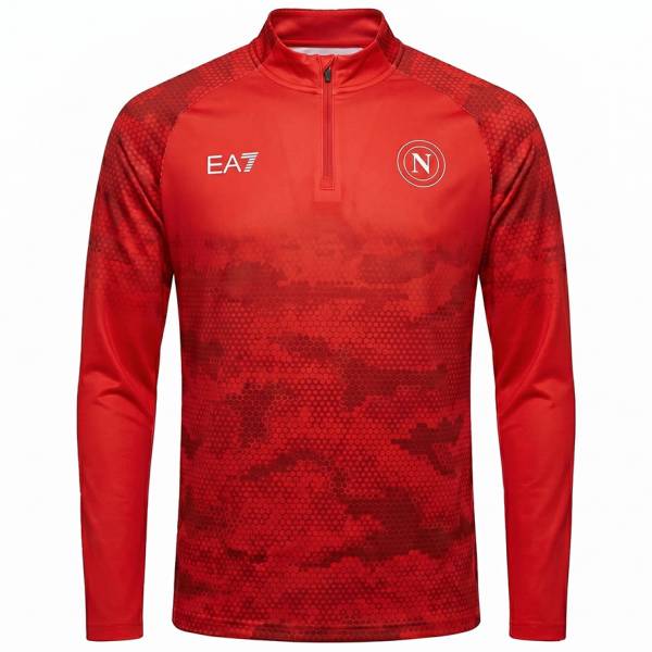 SSC Napoli EA7 Emporio Armani Uomo Felpa EASSCN25T05K-COKE-RED
