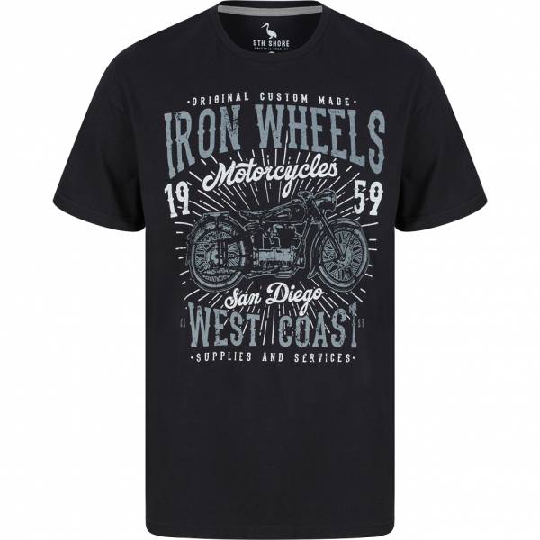 Sth. Shore Iron Wheels Herren T-Shirt 1C18102 Jet Black