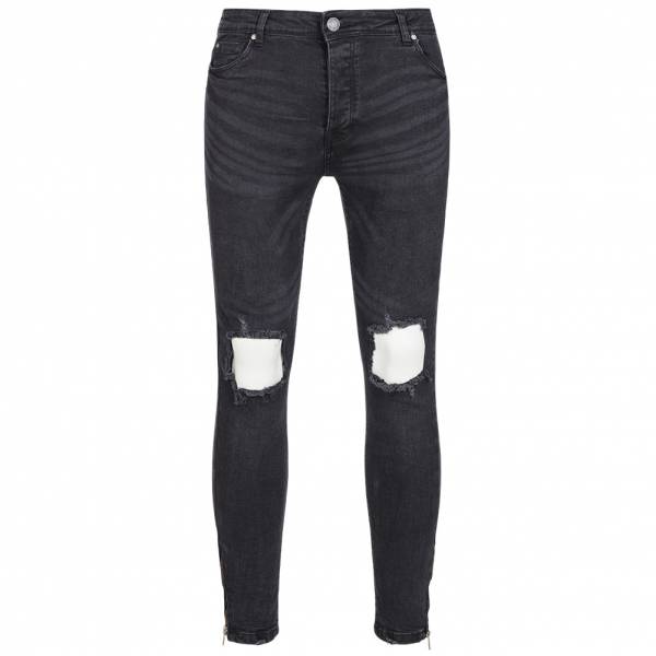 BRAVE SOUL Parker Skinny Fit Hommes Denim Cut Out Jean MJN-PARKER
