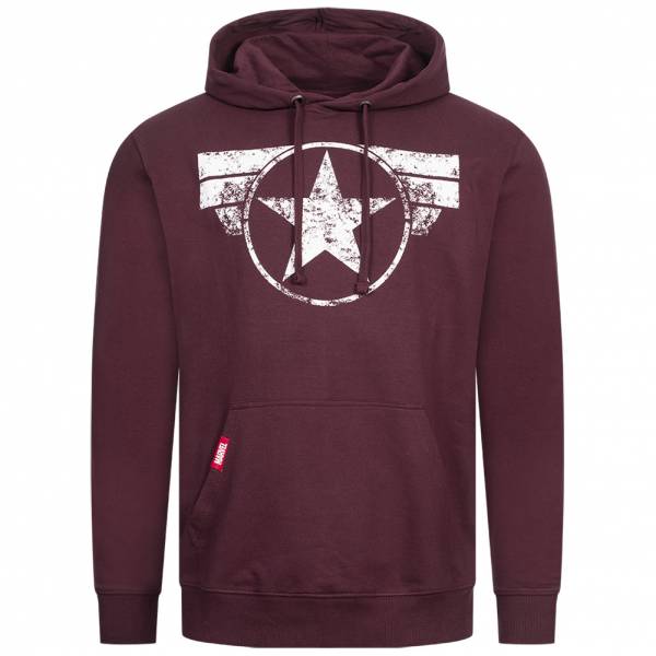MARVEL Captain America Hoodie Uomo Felpa con cappuccio FAMHS956BUR