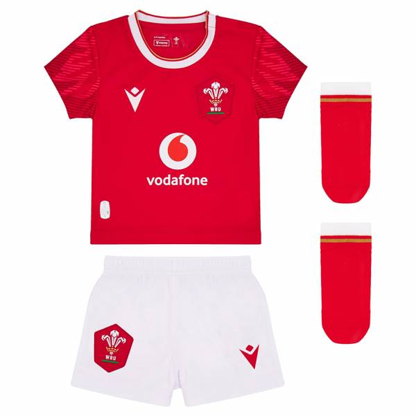 Wales WRU macron Rugby Bébé Ensemble de foot 60004636