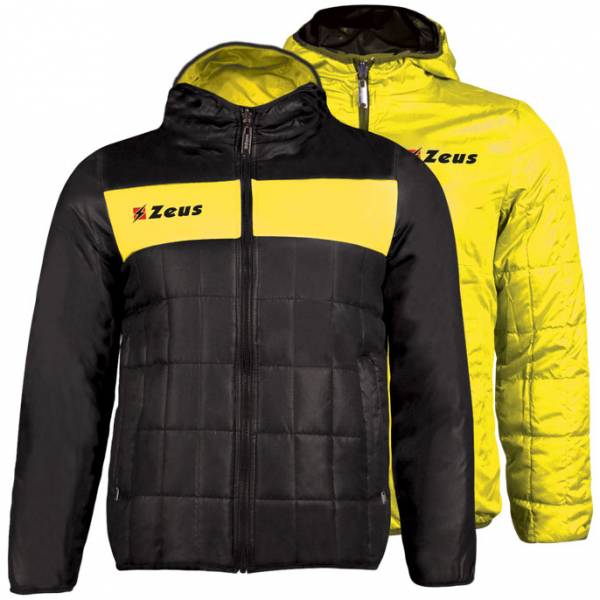 Zeus Giubbotto Apollo 2en1 Hommes Veste réversible noir jaune